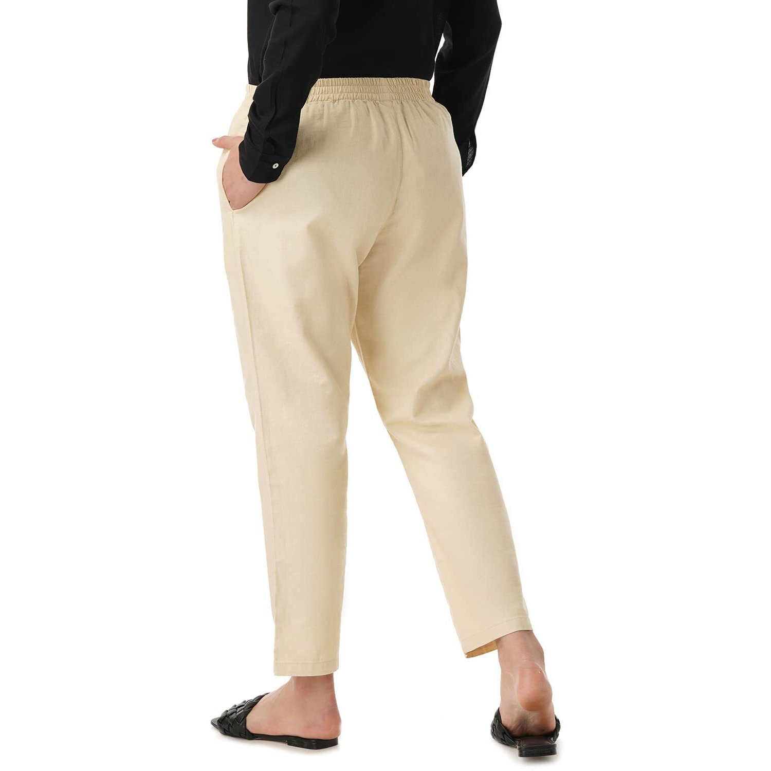 FYLTR Women's Regular Pants (FYLSS23WP-032_Goa Sands_32)