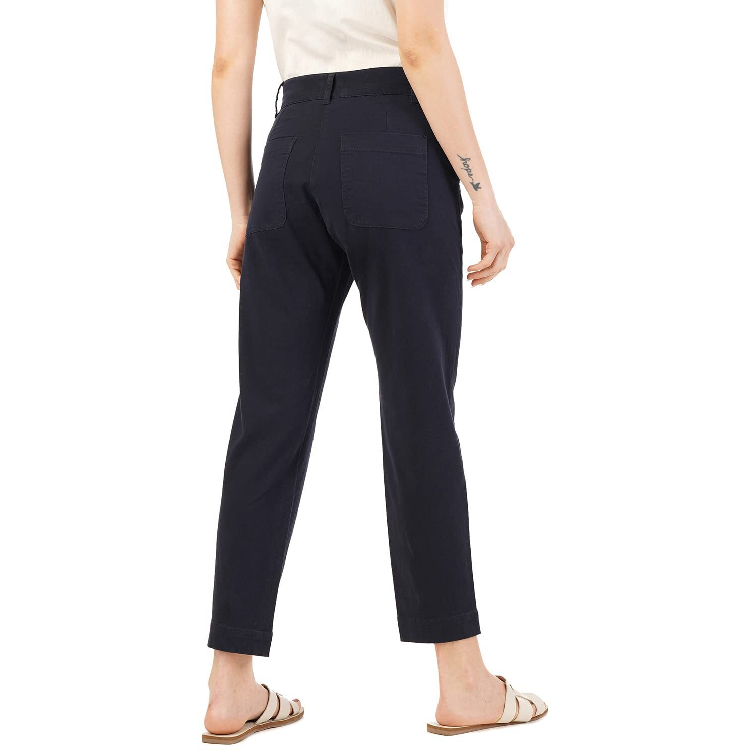 FYLTR Womens Regular Stretch Cotton, Comfortable, Soft Khaki Trousers