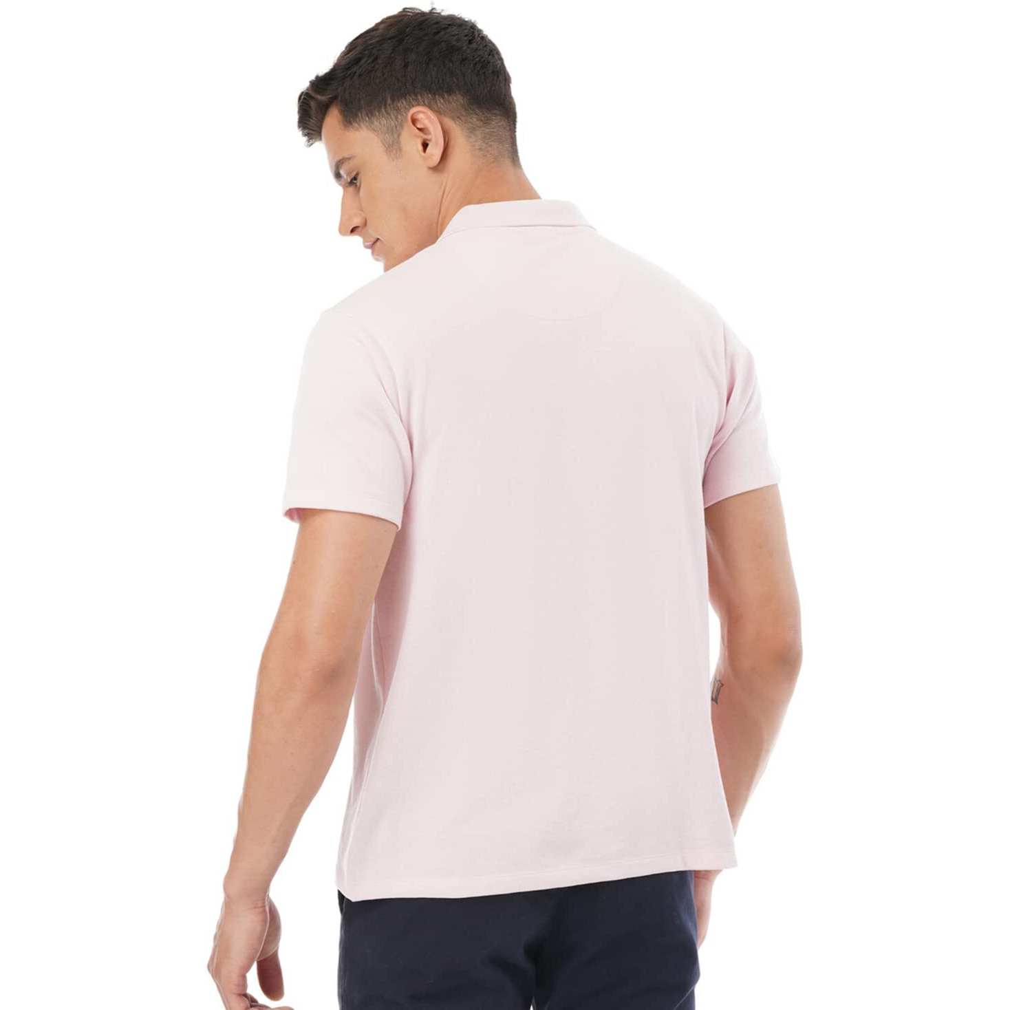 FYLTR Men's Solid Regular Fit Polo Shirt (FYLSS23MP-005_Pink Winks XL)
