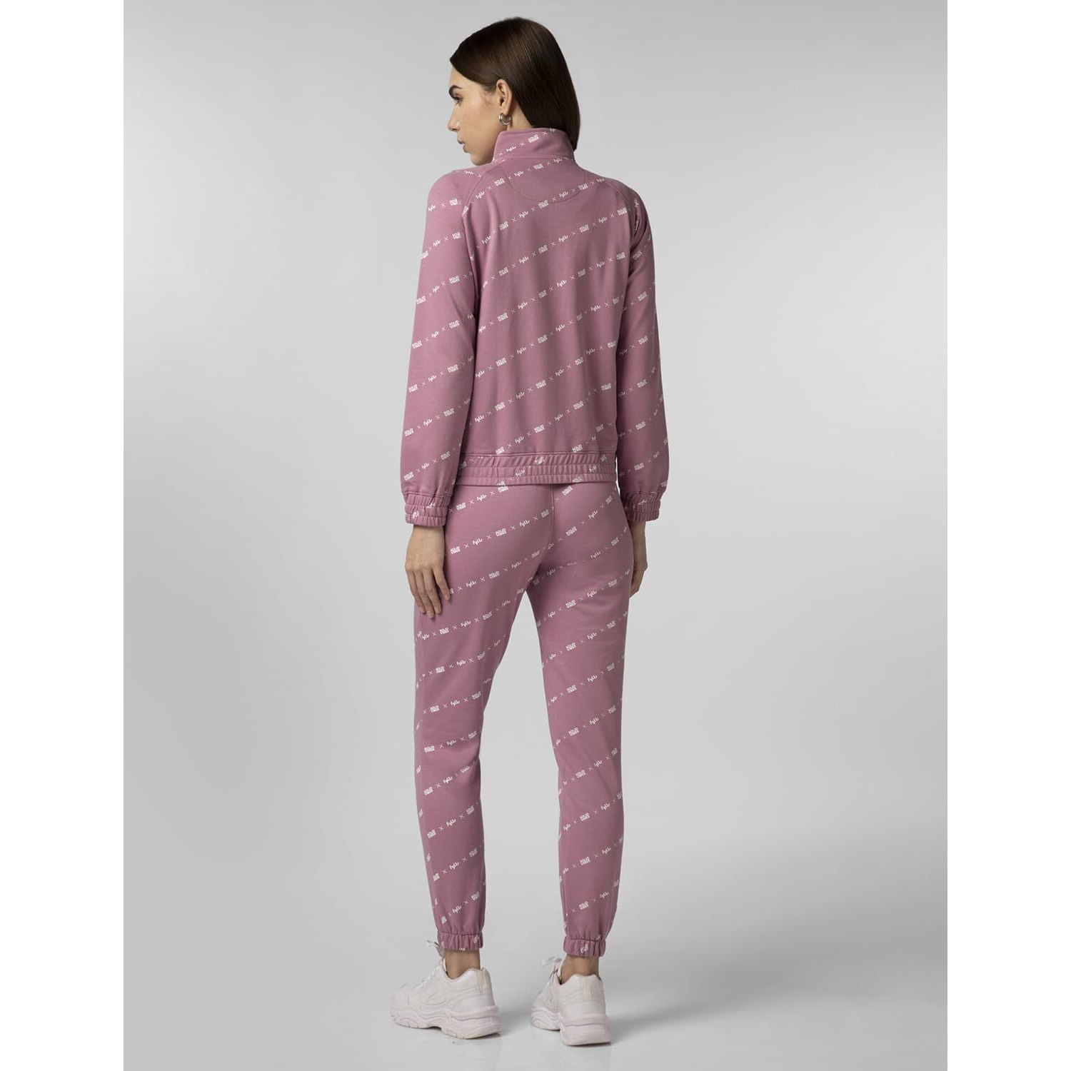 FYLTR Women's Stand Collar Jacket & Jogger Co-ord Set - Full Zipper | Contrast Drawstring | Utility Pockets |Rib Hem & Cuff