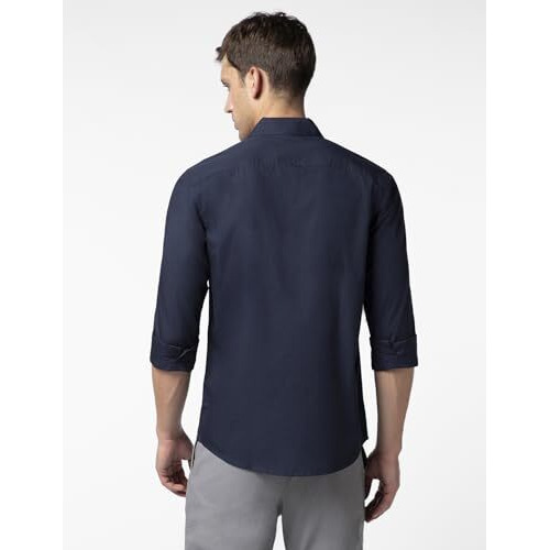 FYLTR Men's Solid 100% Cotton Casual Full Sleeves Shirt with Pocket