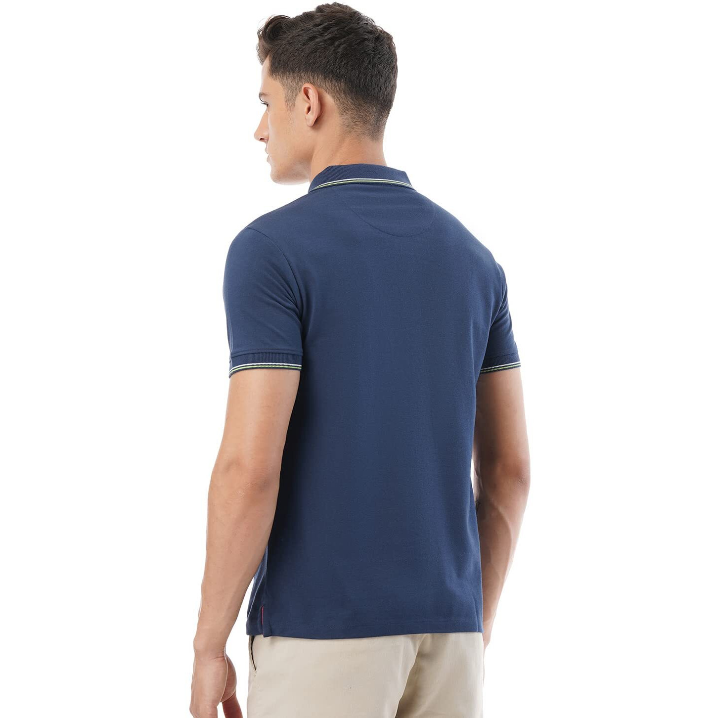FYLTR Men's Slim Fit Polo T-Shirt with Contrast Tipping Collar - Soft Handfeel