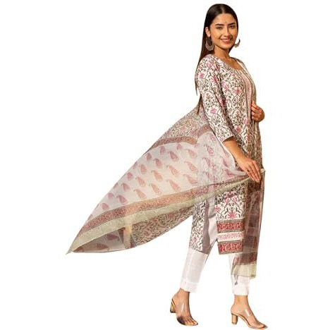 Kurta Set for Women || Women Kurta Set || 3pic Kurta for Women (Kurta-51-52-88) (in, Alpha, 2XL, Regular, Multicolor 5)