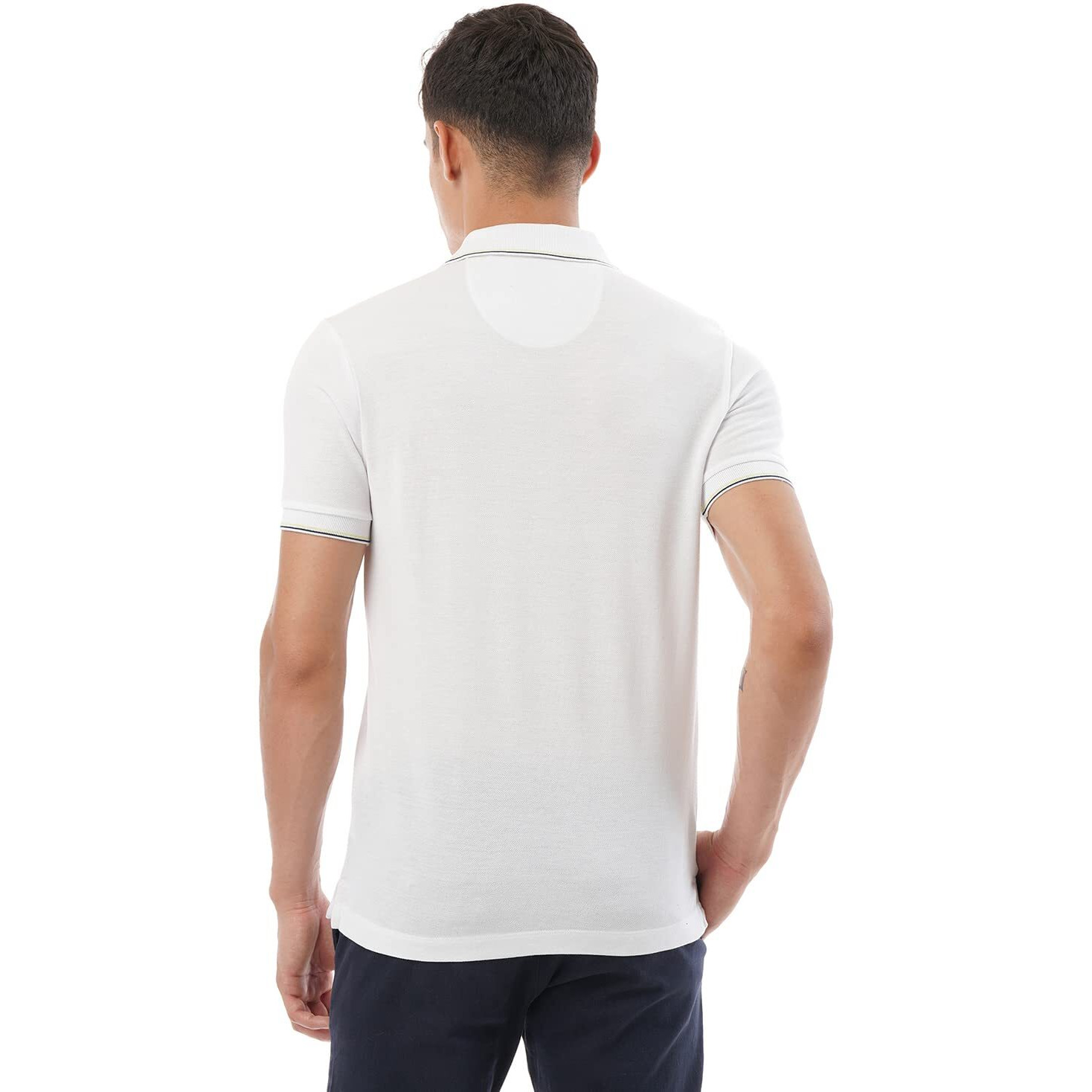 FYLTR Men's Slim Fit Polo T-Shirt with Contrast Tipping Collar - Soft Handfeel