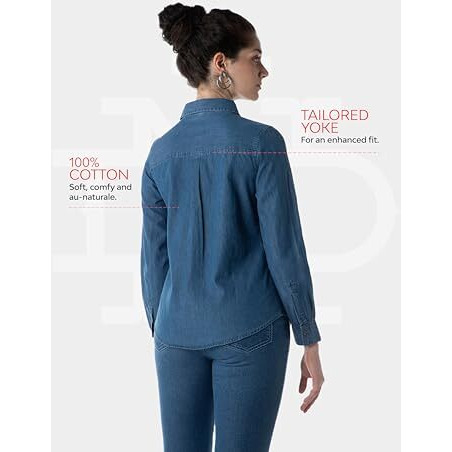 INKD Women's Regular Fit Shirt (INKAW23WSH-027_Blue Sea