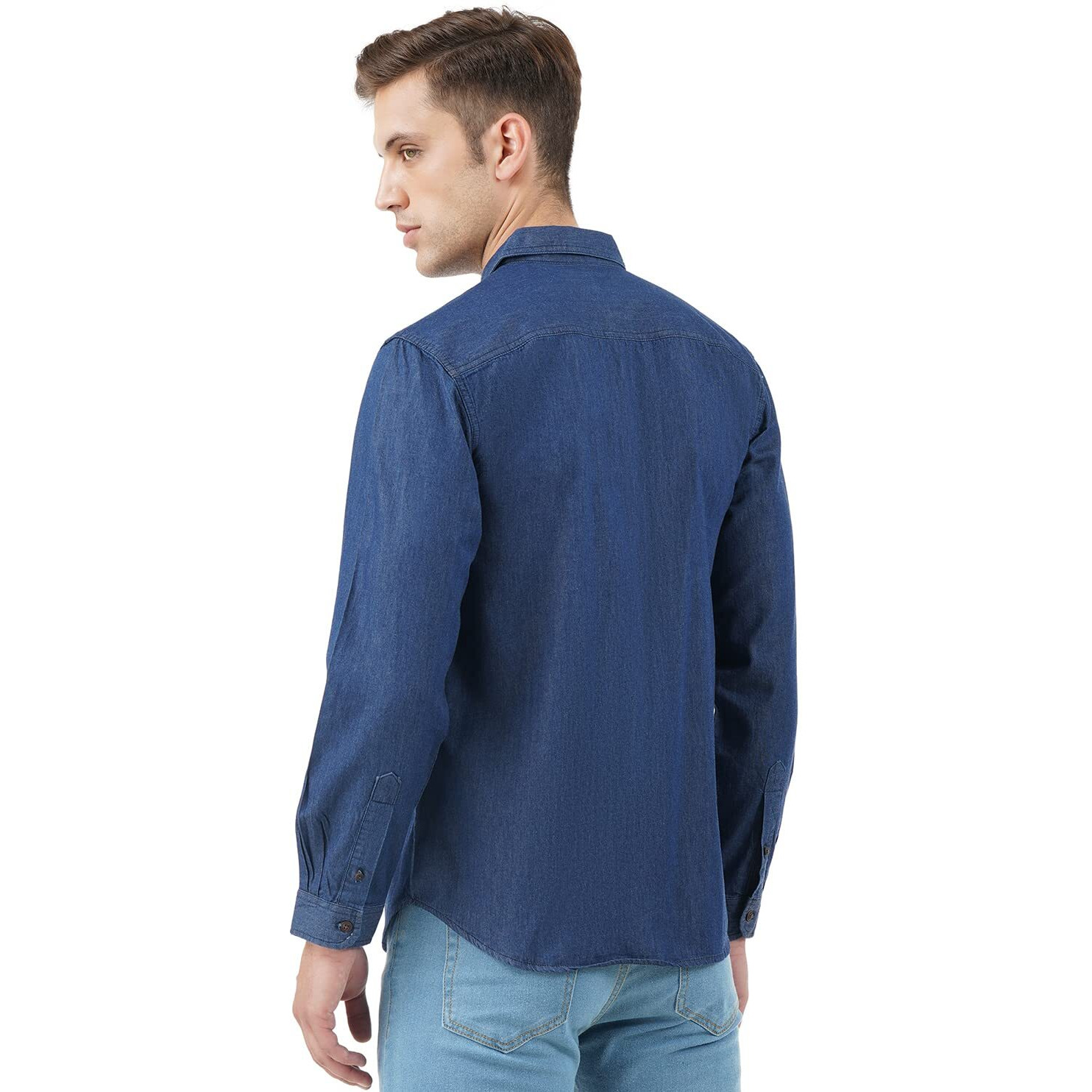INKD Men's Lightweight Denim Shirt