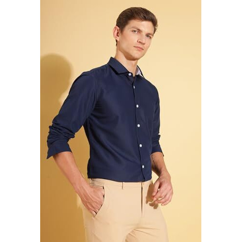 Formal Shirts for Men || Shirt for Men || Men Shirt (in, Alpha, XL, Noble Navy)