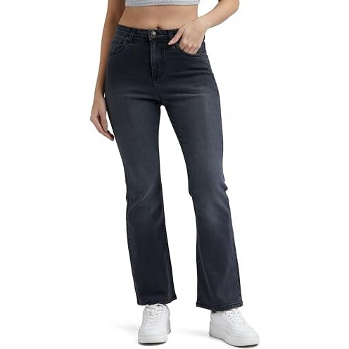 INKD Classic Women's Jeans (INKSS24WJN-410_Graphite