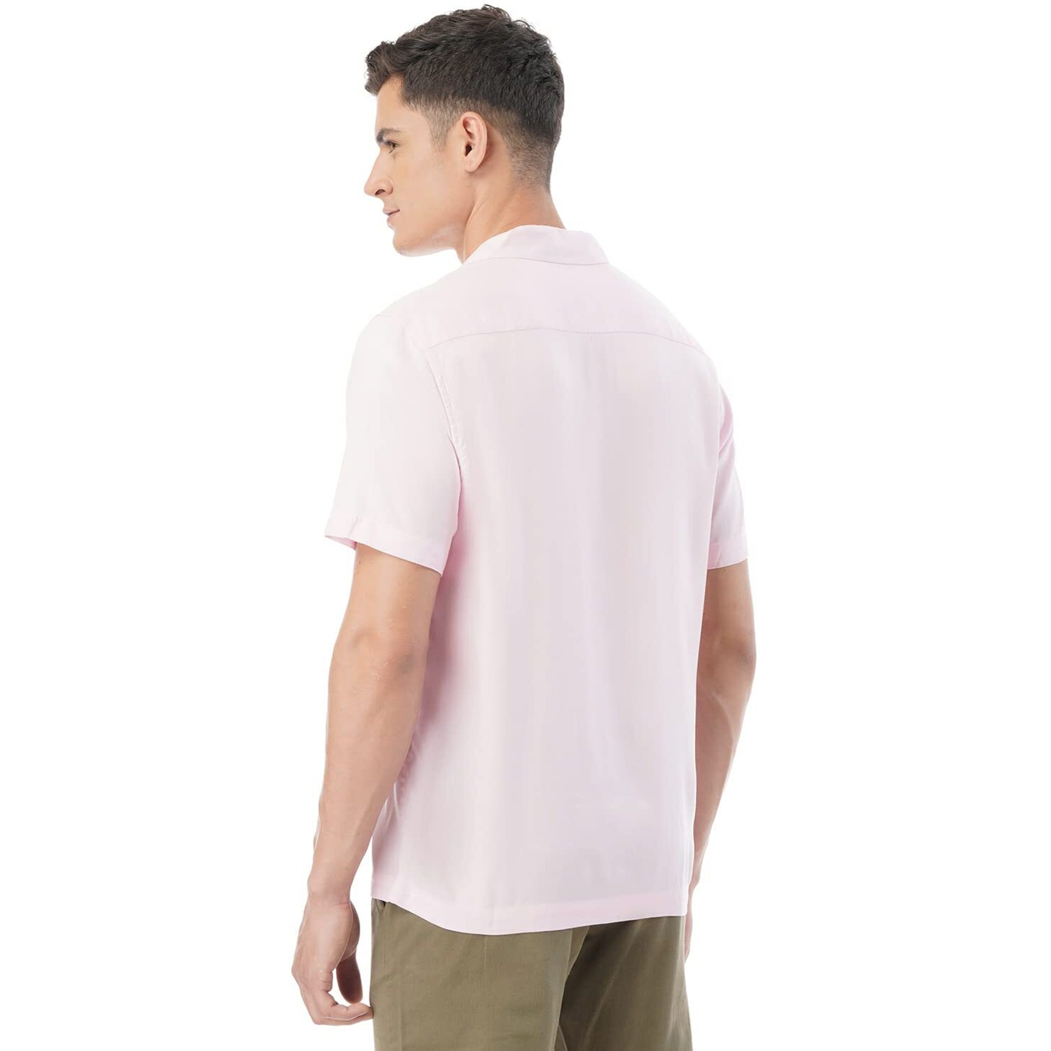 FYLTR Men's Solid Regular Fit Shirt (FYLSS23MS-016_Pink Winks M)