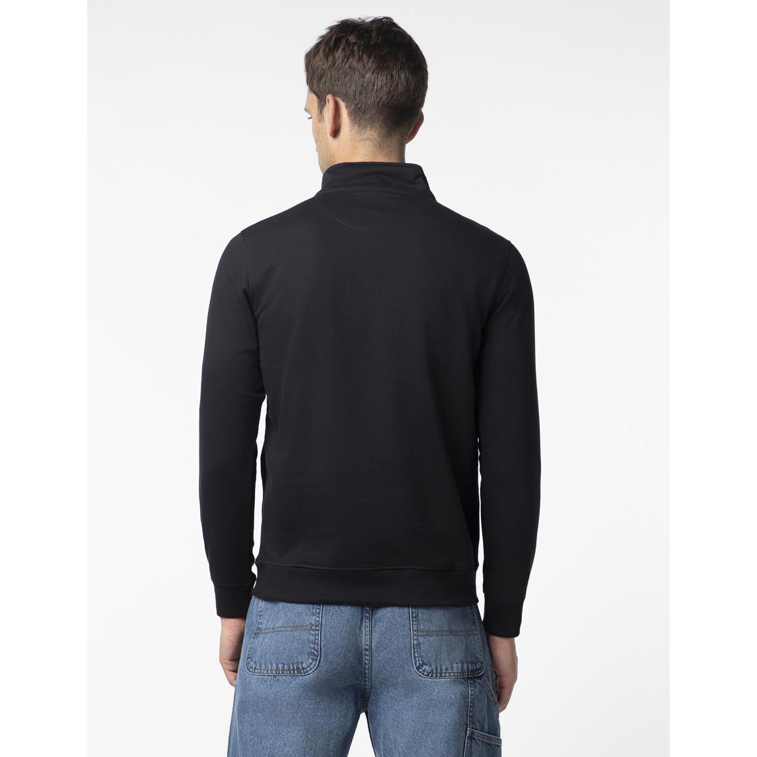 FYLTR Men's Casual Stand Collar Jacket With Half Zip Branding | Full Sleeve | Casual Winterwear For Men