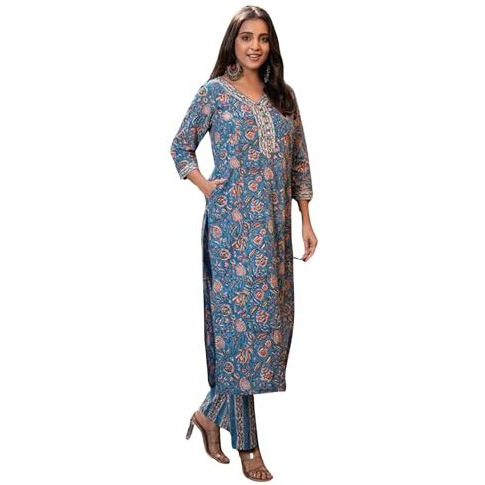 Kurta Set For Women || Women Kurta Set || 2pic Kurta For Women (Kurta 86-90) (Multicolor, 2XL)