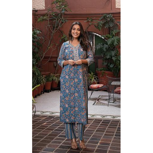 Kurta Set For Women || Women Kurta Set || 2pic Kurta For Women (Kurta 86-90) (Multicolor, 2XL)