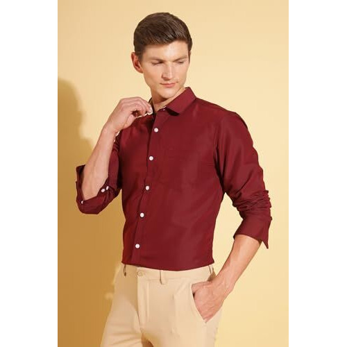 Formal Shirts for Men || Shirt for Men || Men Shirt (in, Alpha, L, Garnet Grace)