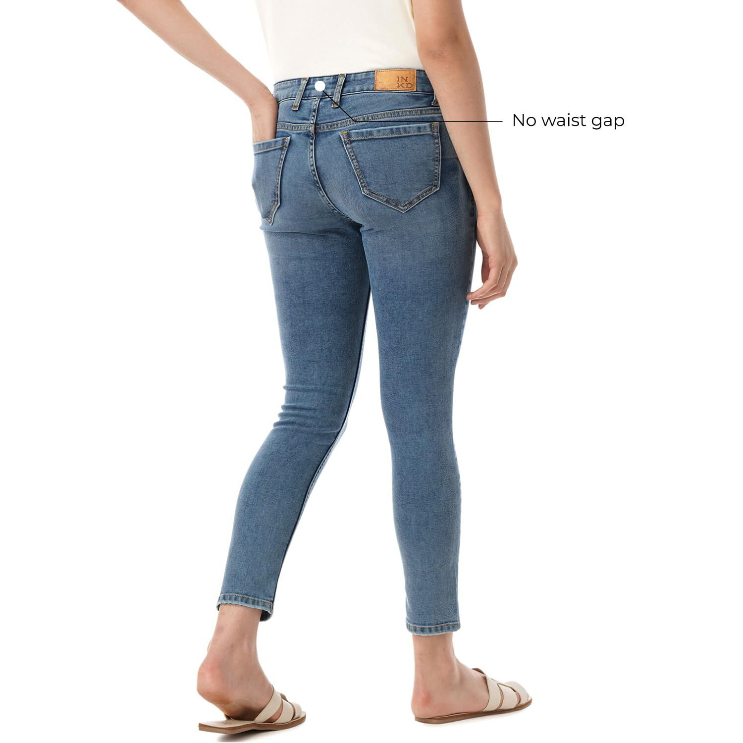 INKD Women's Stretchable Zero-Gape Super Skinny Jeans