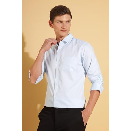 Formal Shirts for Men || Shirt for Men || Men Shirt (in, Alpha, M, Coastal Blue)