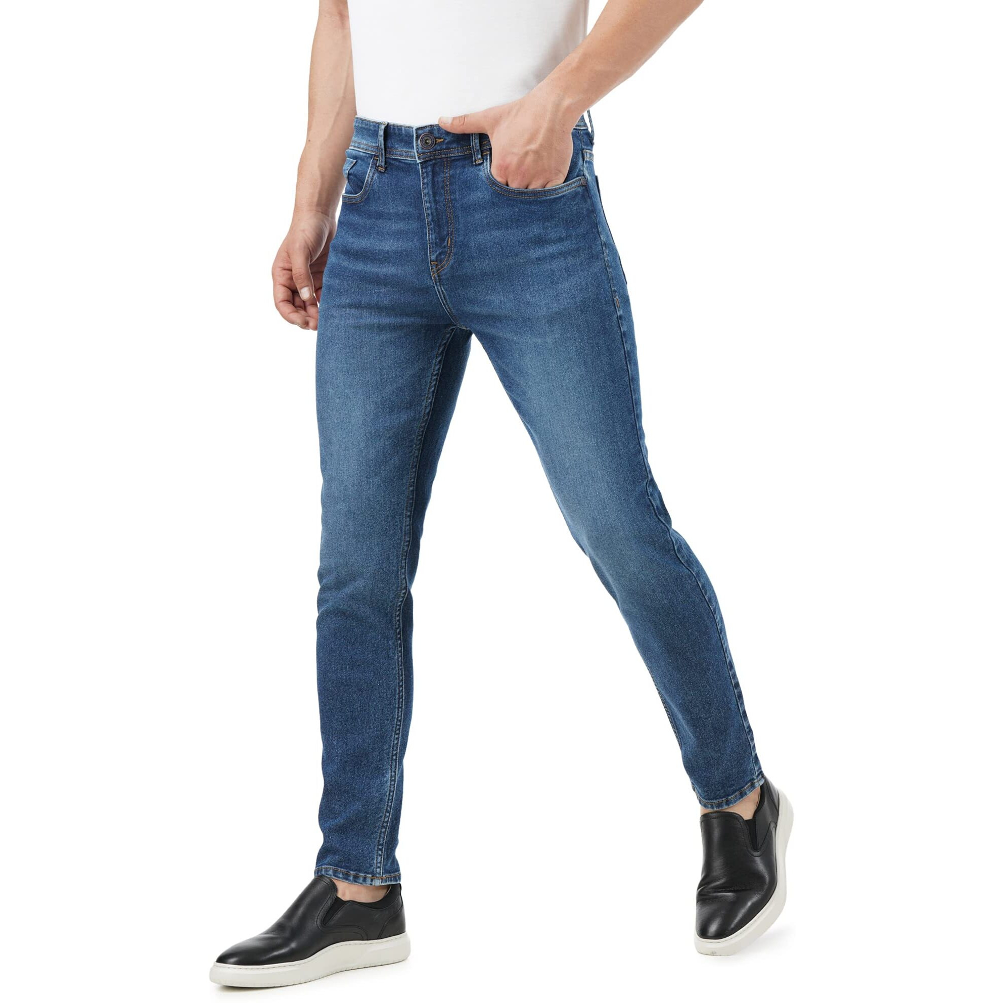INKD Slim 1050 Men's Jeans (INKSS23MJN-003_Indigo-Marine Blue_28)