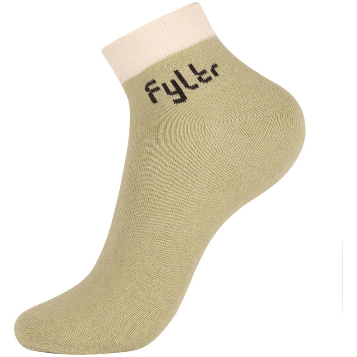 FYLTR Women's Cotton Blend Ankle Length Socks Solid Color | Pack Of 3 | Anti-Microbial | Anti-Odor (Pink,Skin,Green)