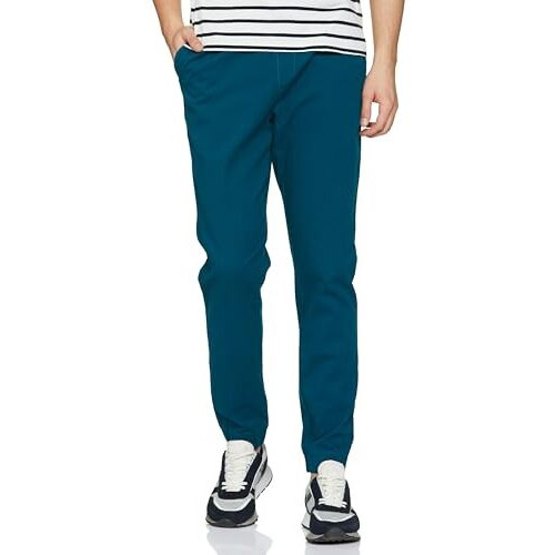 FYLTR Men's Taper Fit Stretch Cotton Joggers with Elasticated Waistband & Drawstrings