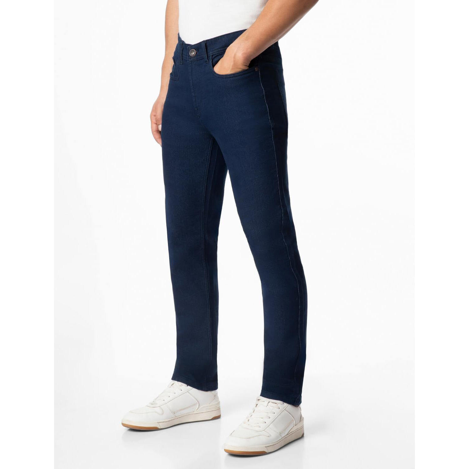 INKD Men's Regular Jeans (INKAW23MJN-020_Indigo-Deep Sea