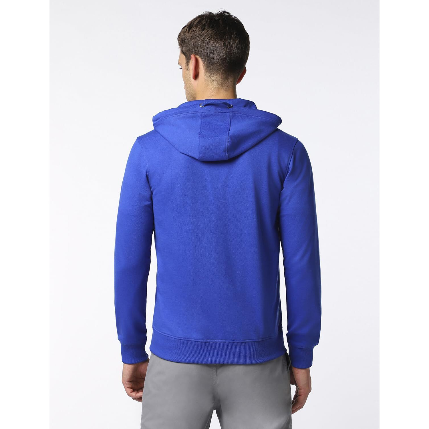 FYLTR Men's Casual Zip-Up Hoodie with Drawstring Detail - Utility Pockets | Full Zipper | Casual Winterwear for Men