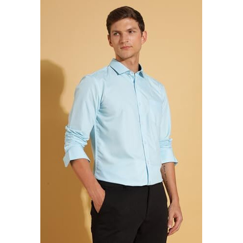 Formal Shirts for Men || Shirt for Men || Men Shirt (in, Alpha, M, True Blue)