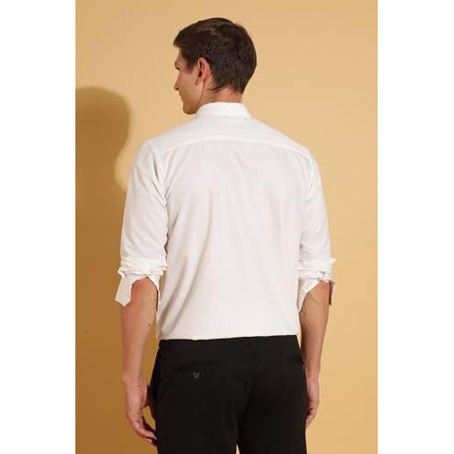 Formal Shirts for Men || Shirt for Men || Men Shirt (in, Alpha, M, Elegant Ecru)