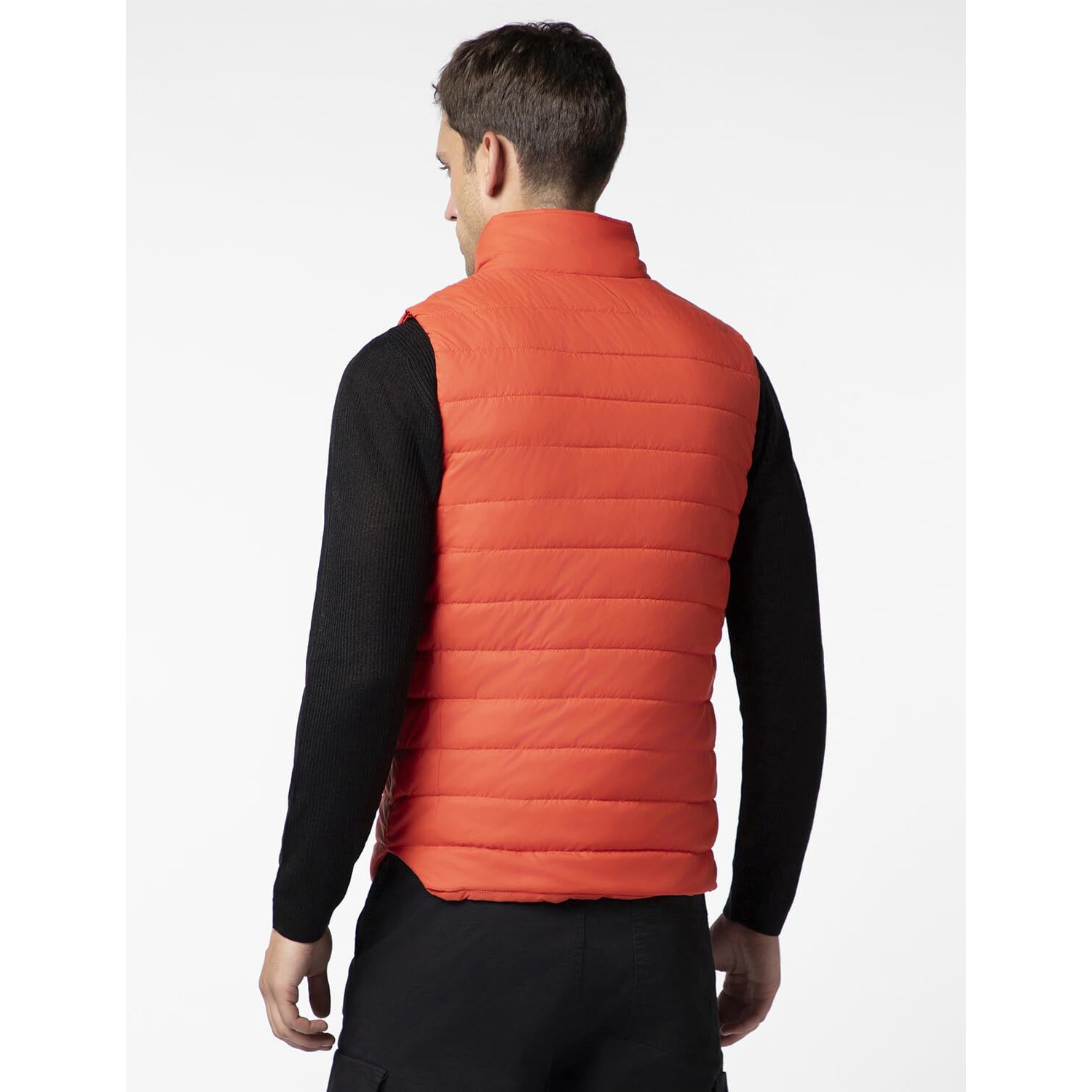 FYLTR Men's Sleeveless Puffer Jacket with Neon Trims - Stand Collar | Full Zipper | Side Pockets | Shaped Hem