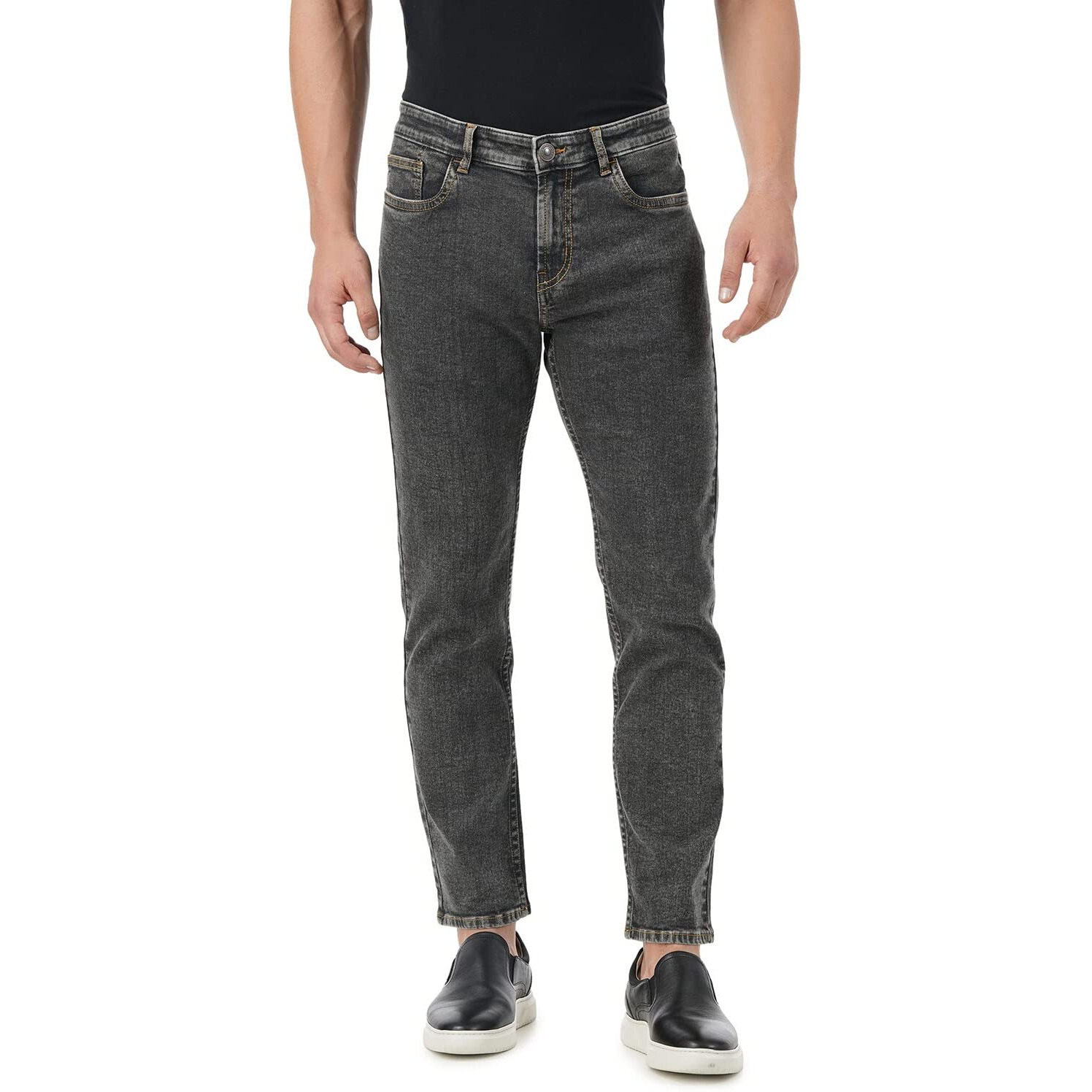 INKD Men's Regular Jeans (INKSS23MJN-009_Lightweight_28)