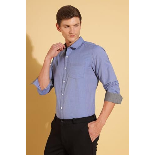 Formal Shirts for Men || Shirt for Men || Men Shirt (in, Alpha, L, Nautical Deep Blue)