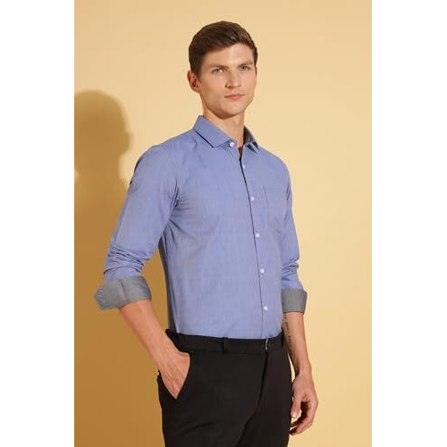 Formal Shirts for Men || Shirt for Men || Men Shirt (in, Alpha, L, Nautical Deep Blue)