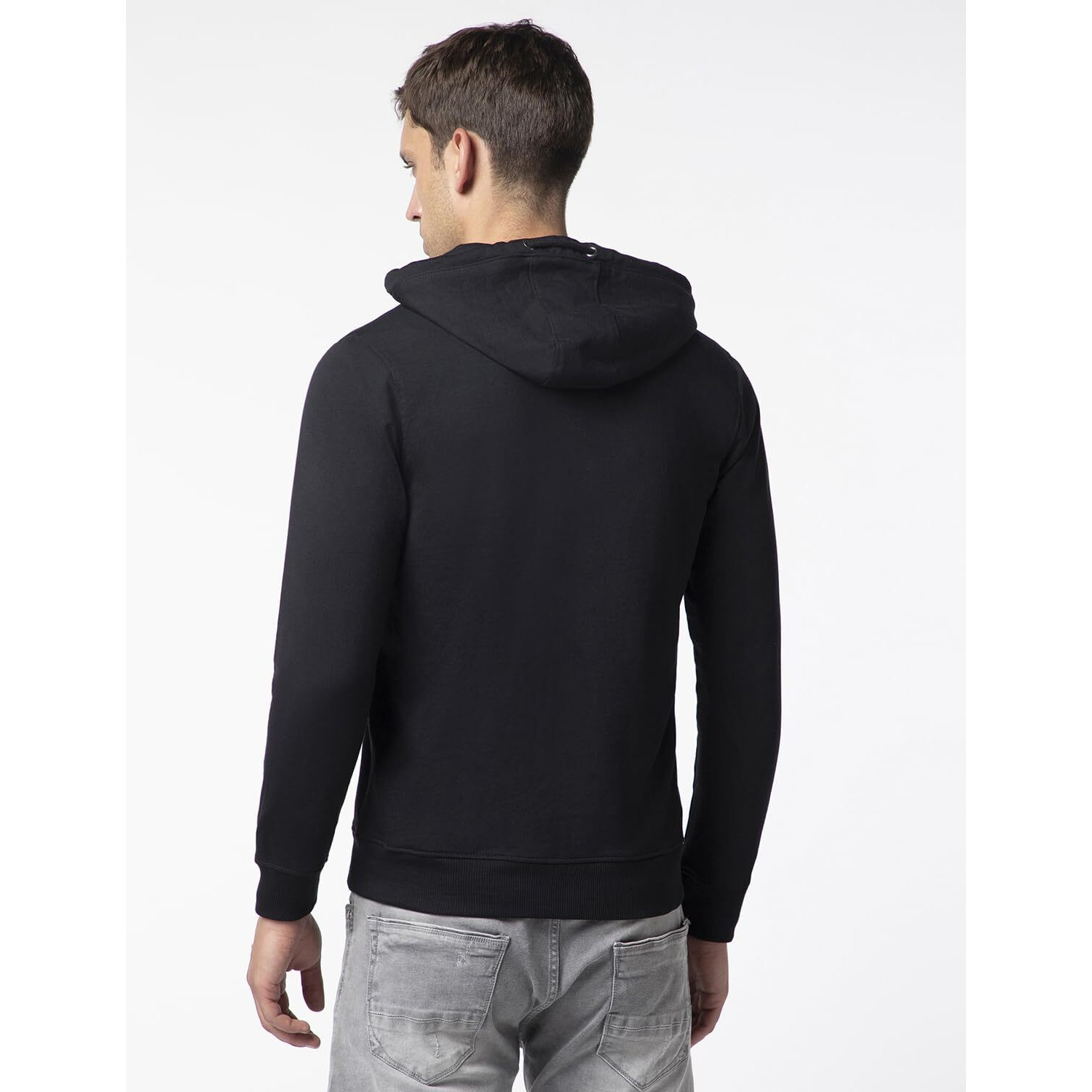 FYLTR Men's Casual Zip-Up Hoodie with Drawstring Detail - Utility Pockets | Full Zipper | Casual Winterwear for Men