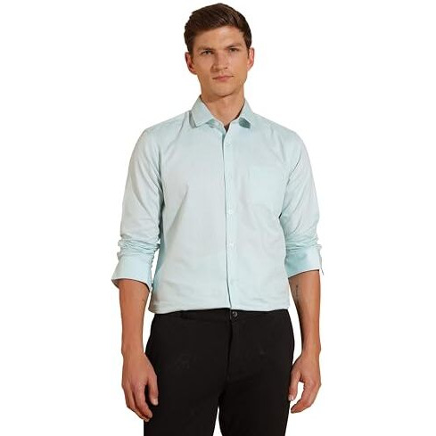 Formal Shirts for Men || Shirt for Men || Men Shirt (in, Alpha, XL, Frosty Mint)