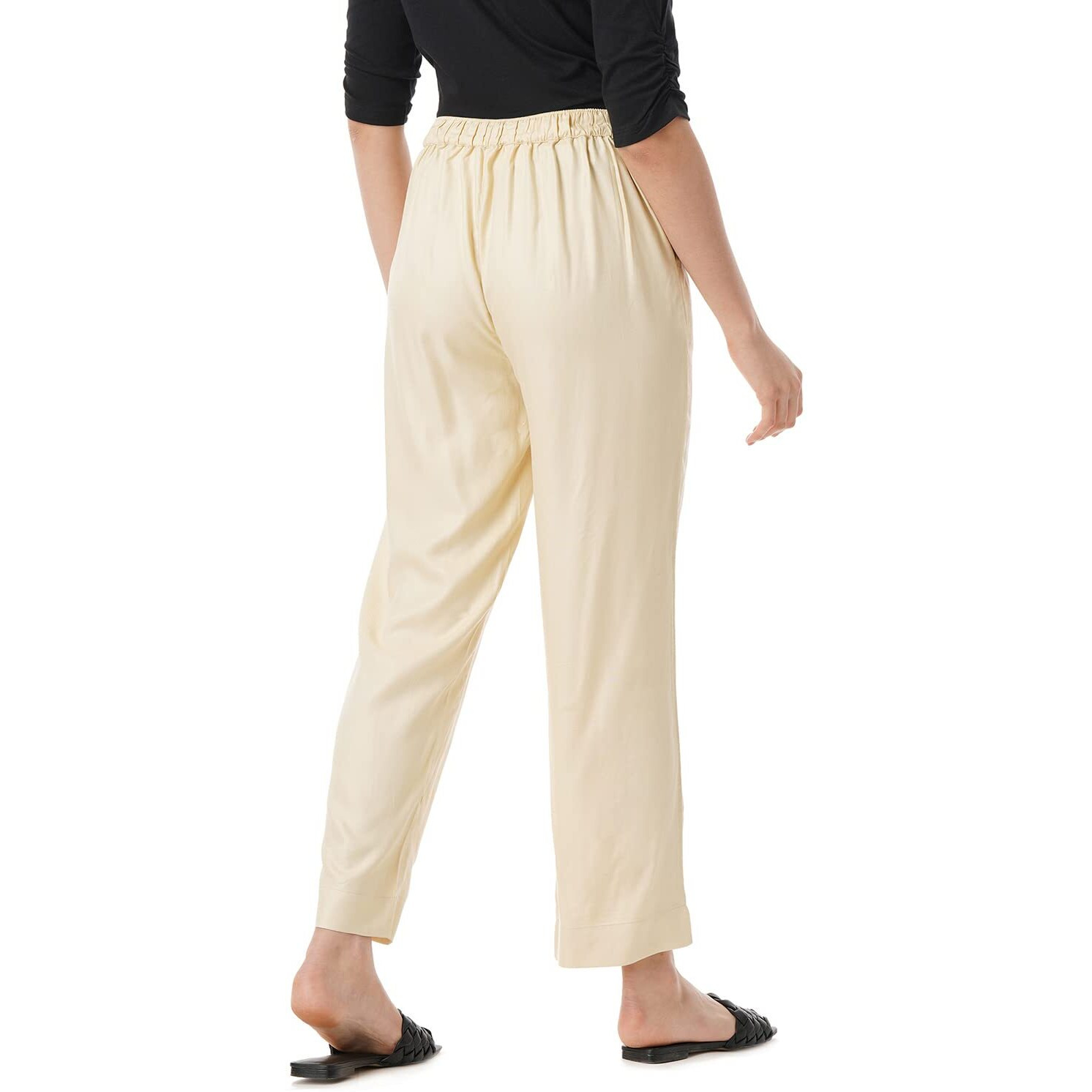 FYLTR Women's Casual Pull-up Pants -Soft Handfeel (Goa Sands, 32)