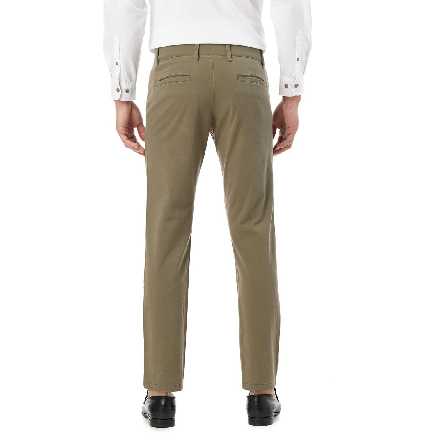 FYLTR Men's Regular Khakis (FYLSS23MK-004_Mythical Olive_28)