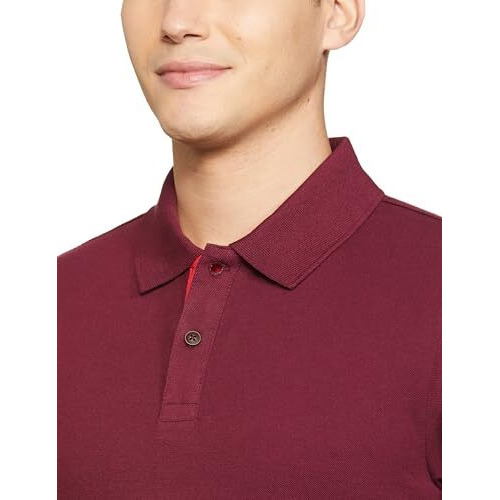FYLTR Men's Solid Regular Fit Polo Shirt (FYLSS23MP-005_Imperial Purple XL)