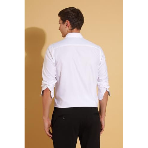 Formal Shirts for Men || Shirt for Men || Men Shirt (in, Alpha, M, Crisp Ivory)