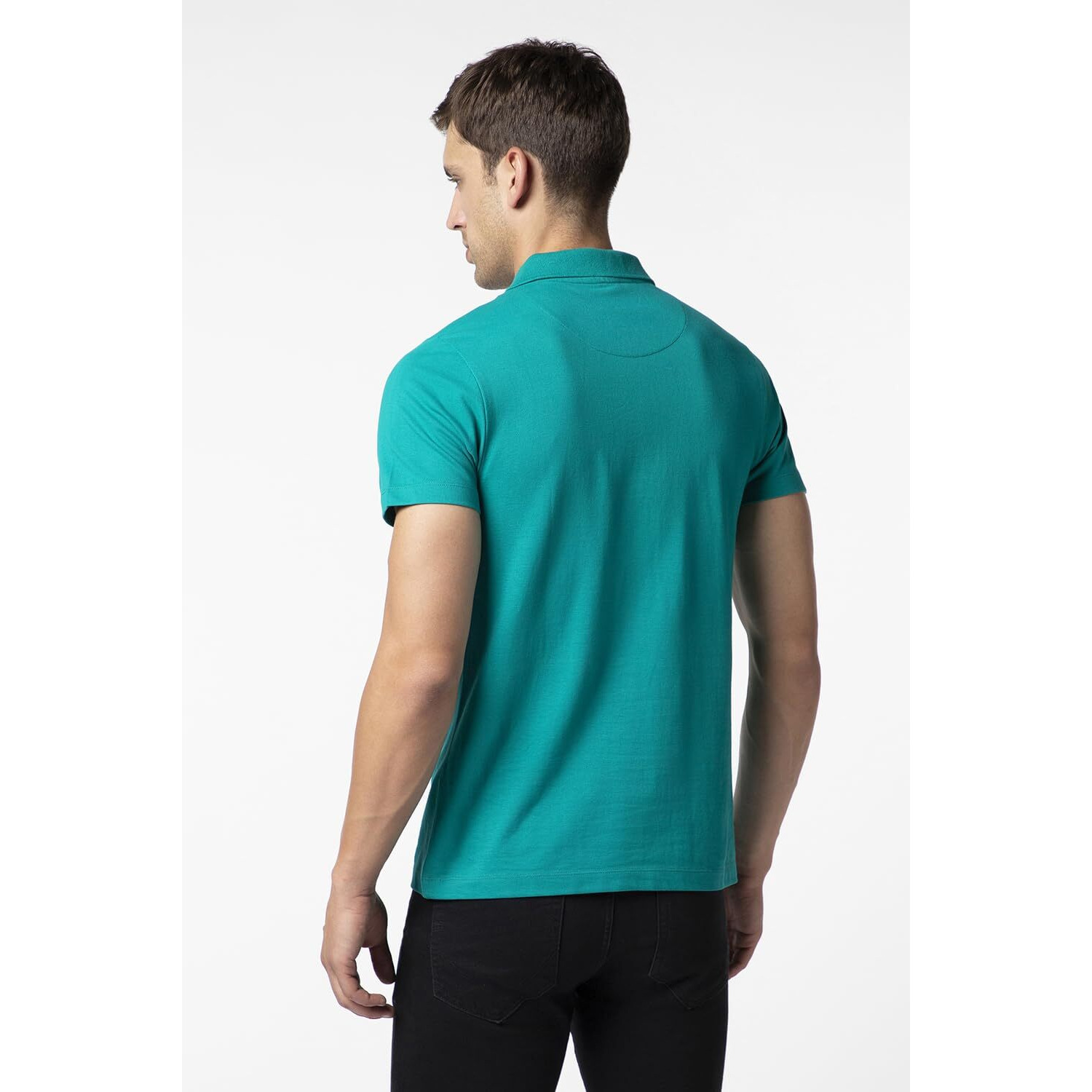 FYLTR Men's Solid Regular Fit Polo Shirt (FYLAW23MP-003_Mystic Teal L)