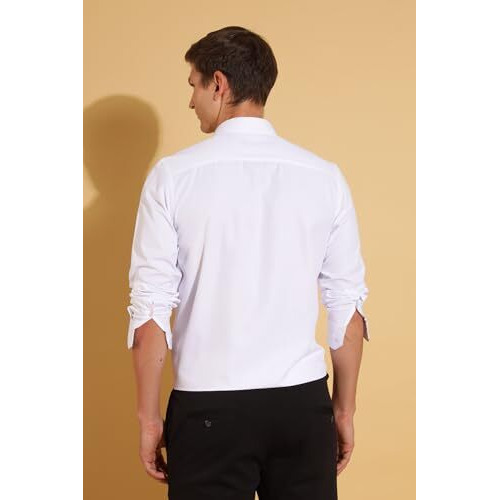 Formal Shirts for Men || Shirt for Men || Men Shirt (in, Alpha, XL, Moonlit White-Kite)