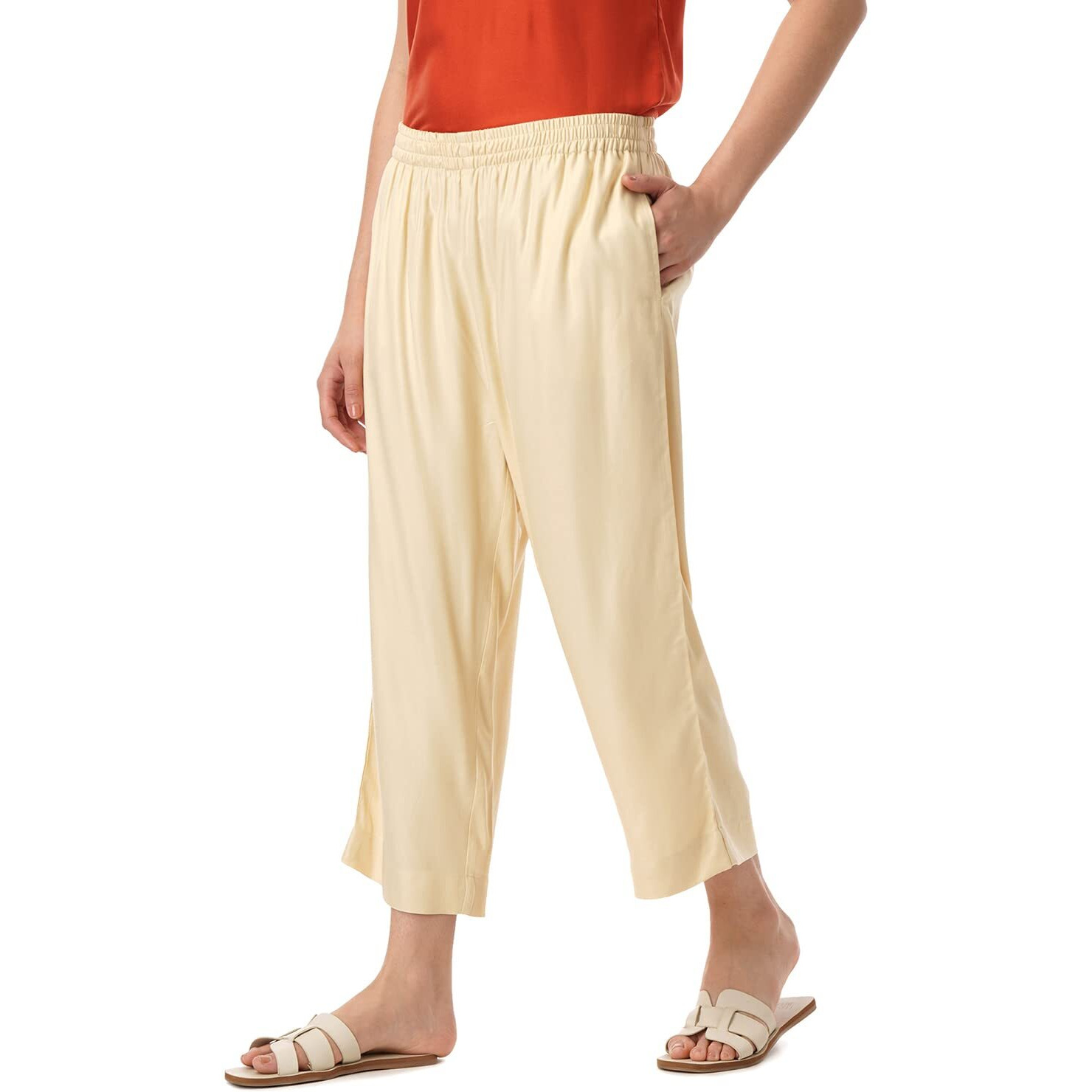 FYLTR Women's Regular Pants (FYLSS23WP-028_Goa Sands_30)