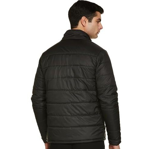 FYLTR Men's Lightweight Winter Puffer Jacket with Contrast Piping Detail - Stand Collar | Full Zipper | Side Pockets | Ribbed Hem & Cuff