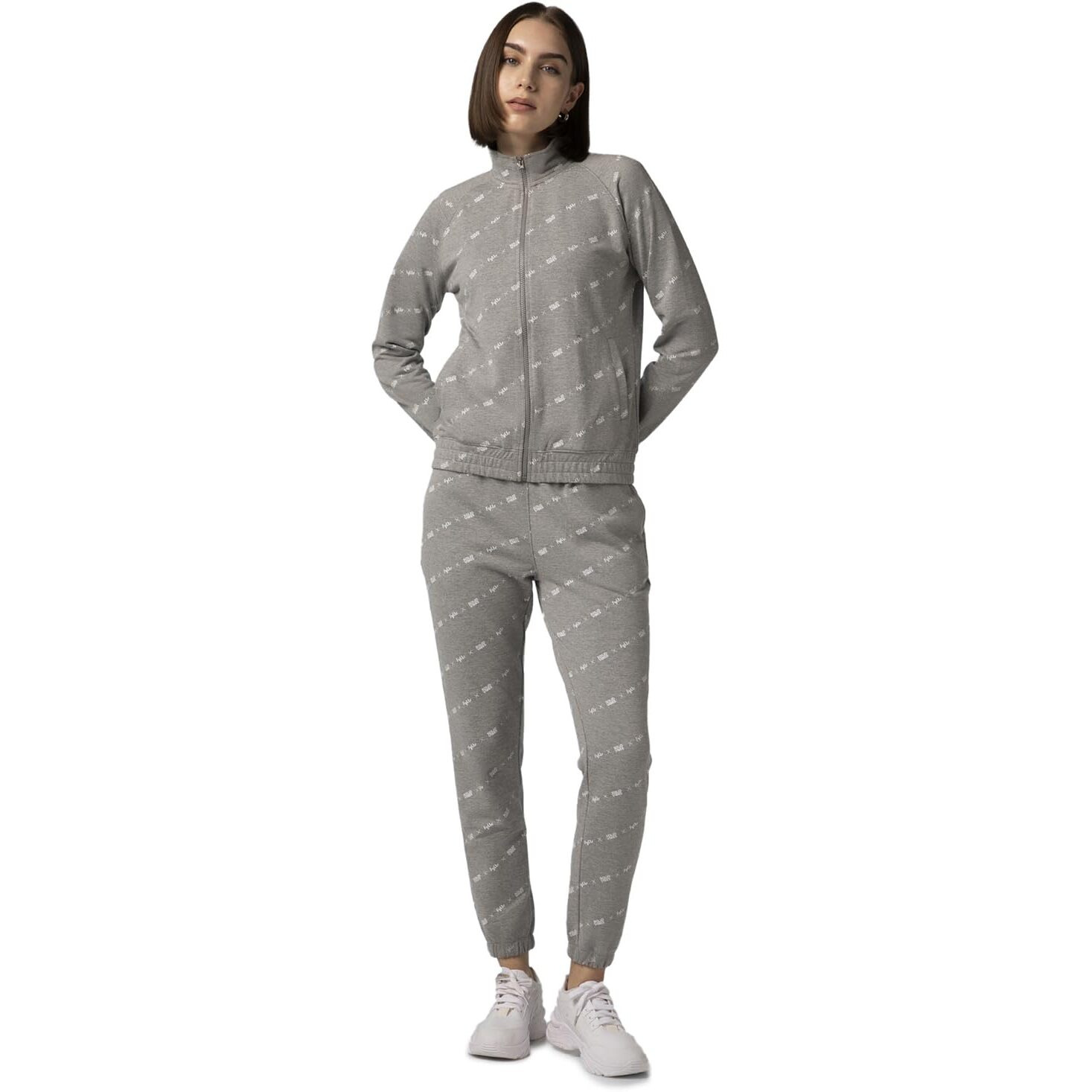 FYLTR Women's Stand Collar Jacket & Jogger Co-ord Set - Full Zipper | Contrast Drawstring | Utility Pockets |Rib Hem & Cuff