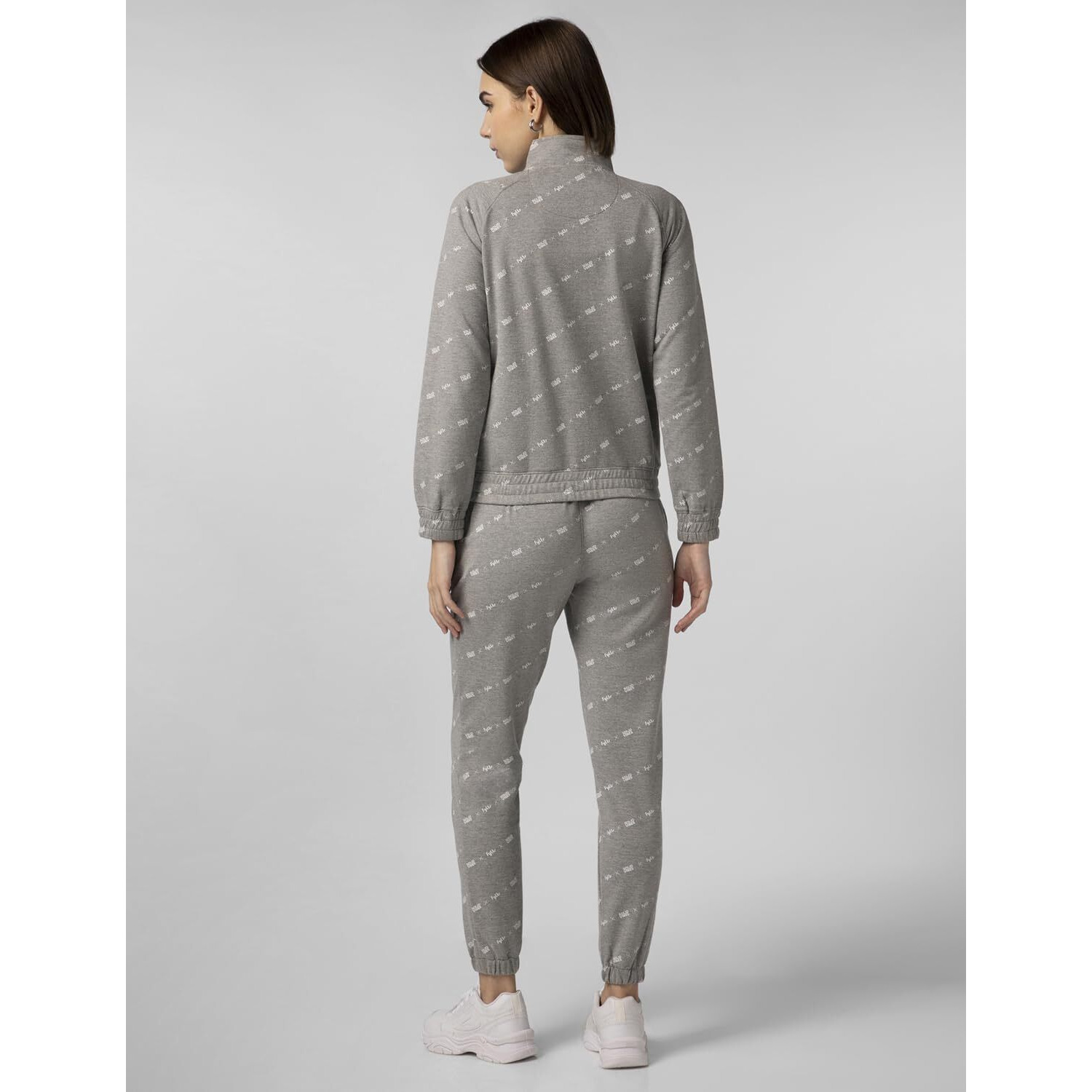 FYLTR Women's Stand Collar Jacket & Jogger Co-ord Set - Full Zipper | Contrast Drawstring | Utility Pockets |Rib Hem & Cuff