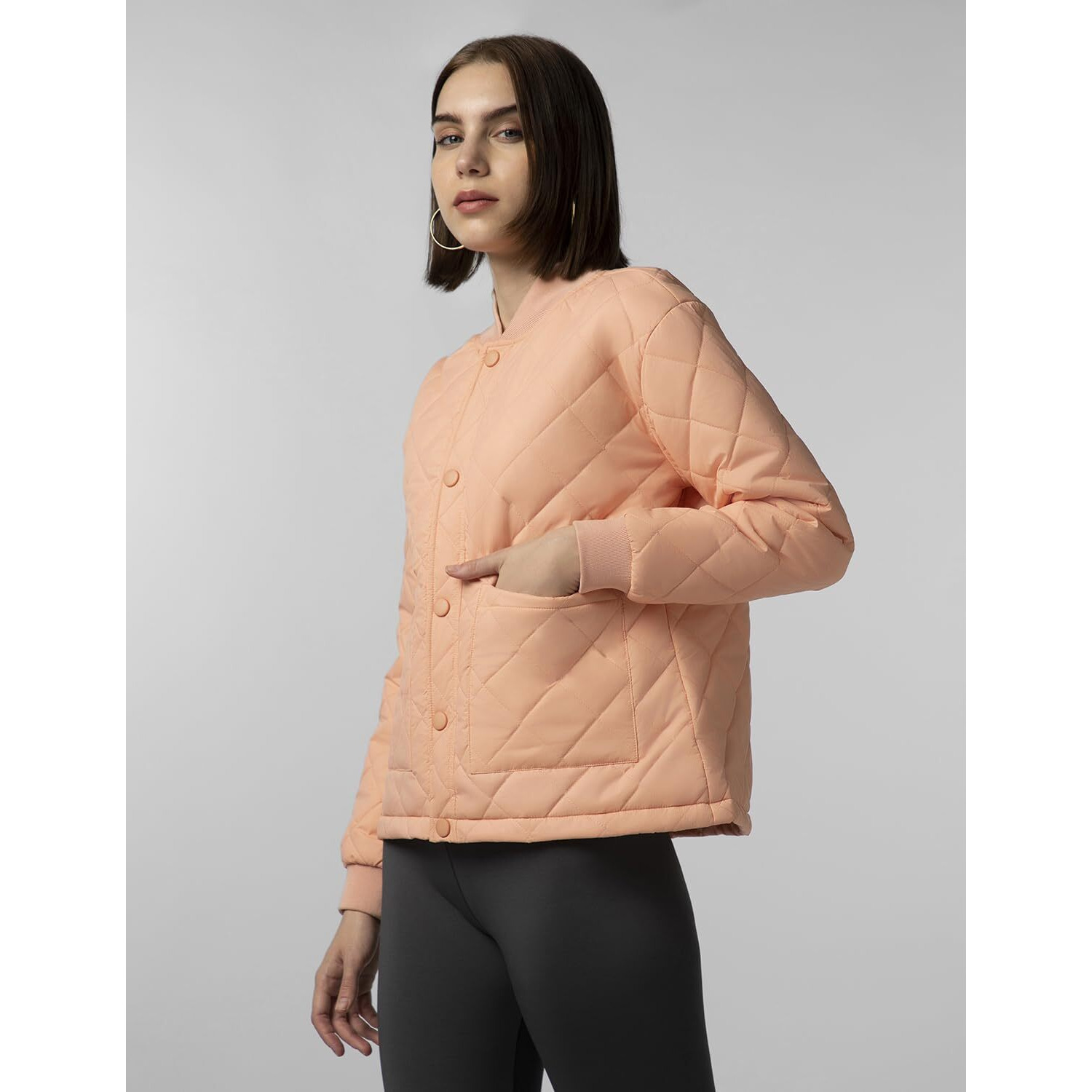 FYLTR Women's Winter Puffer Jacket with Patch Pockets - Stylish Boxy Fit | Full Sleeves | Extended Placket | Snap Button | Casual Winterwear for Women