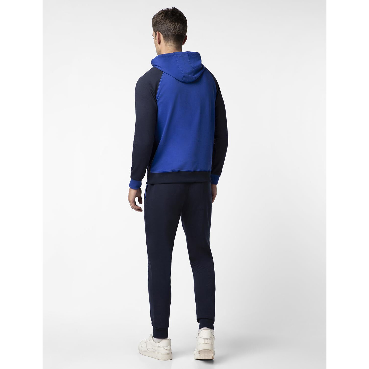 FYLTR Men's Colourblock Hoodie & Jogger Casual Co-ord Set - Raglan Sleeve Detail | Utility Side Pockets | Full Sleeve