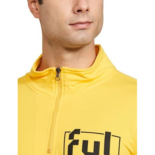 FYLTR Men's Casual Stand Collar Jacket With Half Zip Branding | Full Sleeve | Casual Winterwear For Men