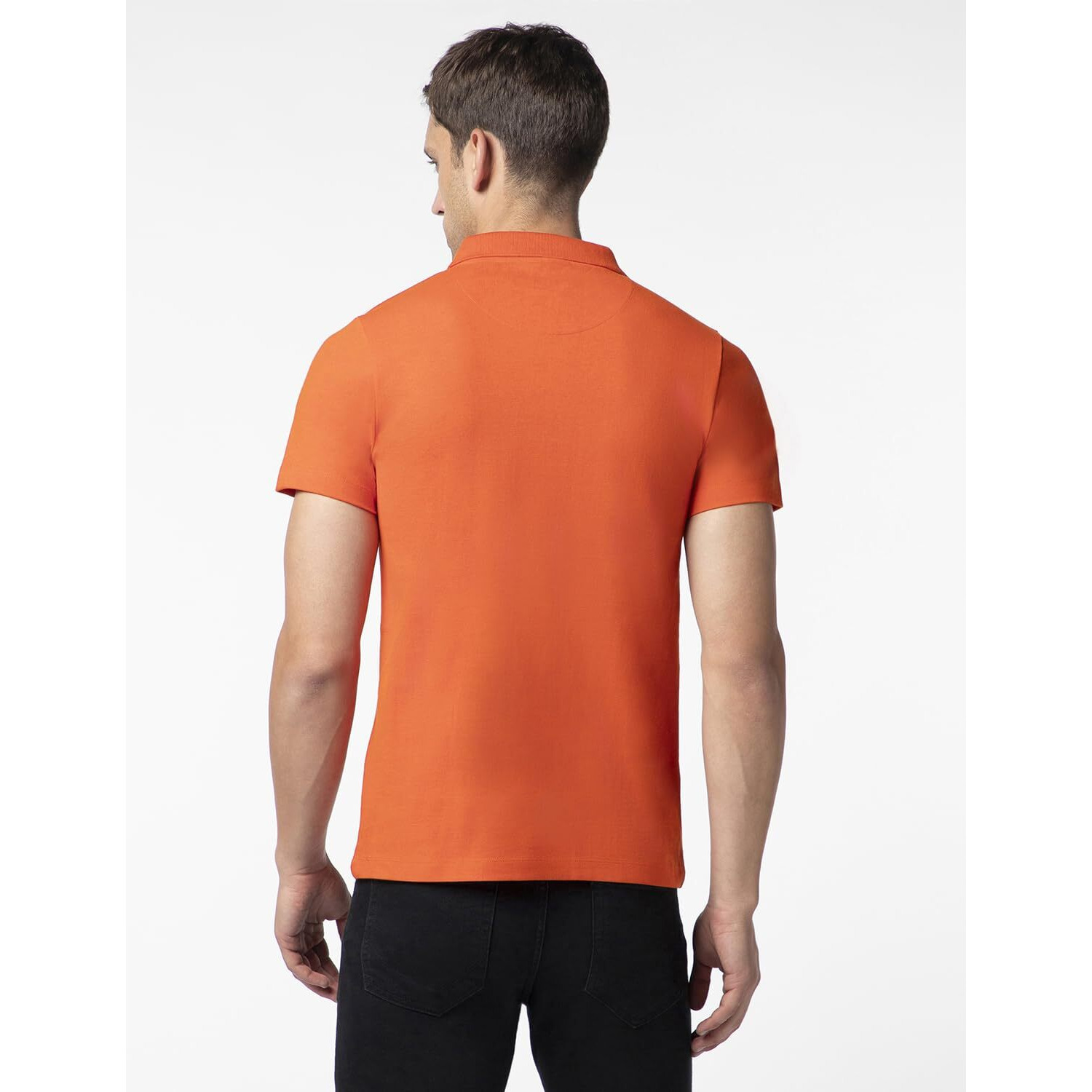 FYLTR Men's Solid Regular Fit Polo Shirt (FYLAW23MP-003_Rusty Rodio XL)