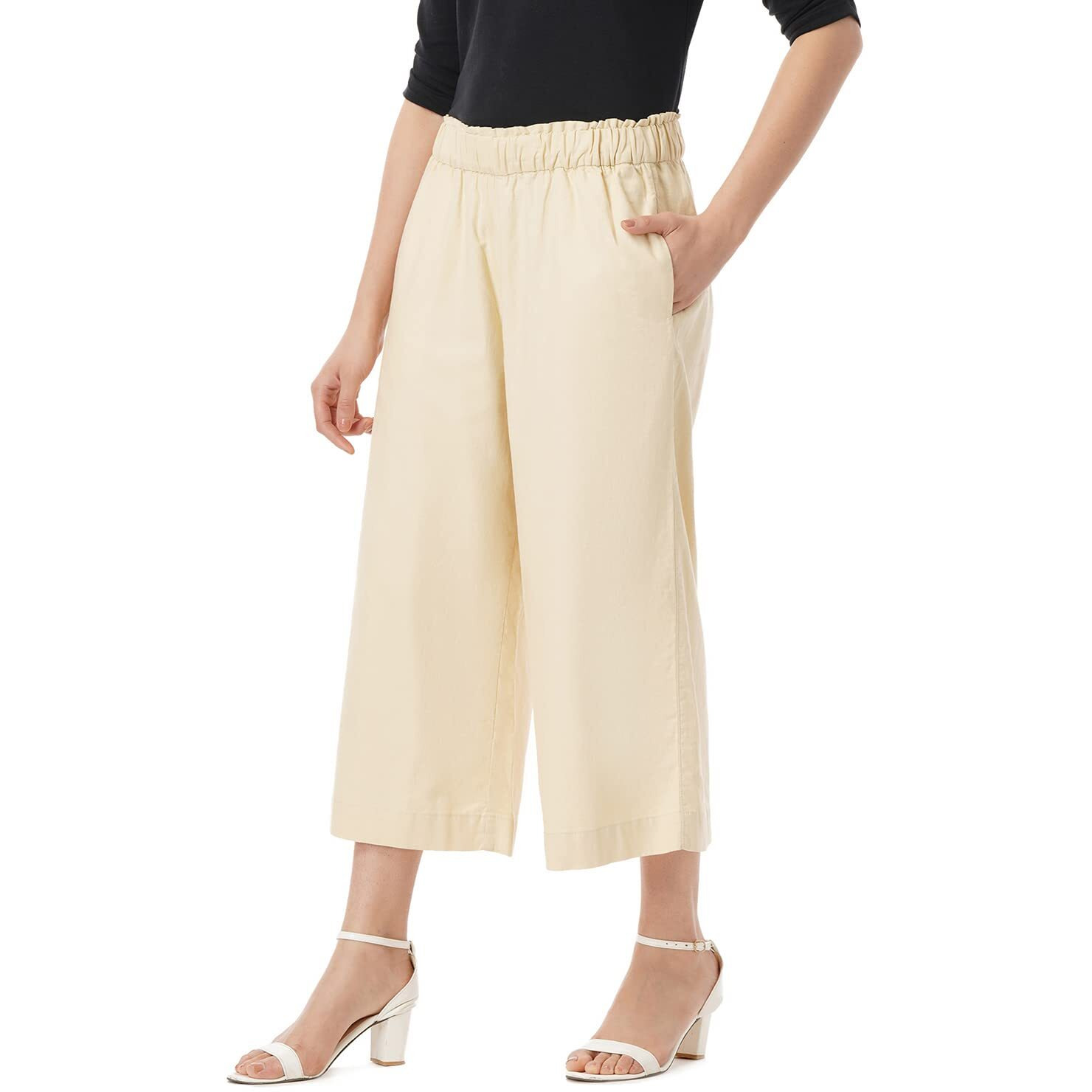 FYLTR Women's Regular Pants (FYLSS23WP-033_Goa Sands_32)
