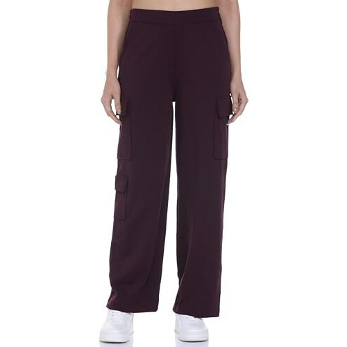 FYLTR Women's Relaxed Casual Pants (FYLAW24WP-502_Cocoa Brown