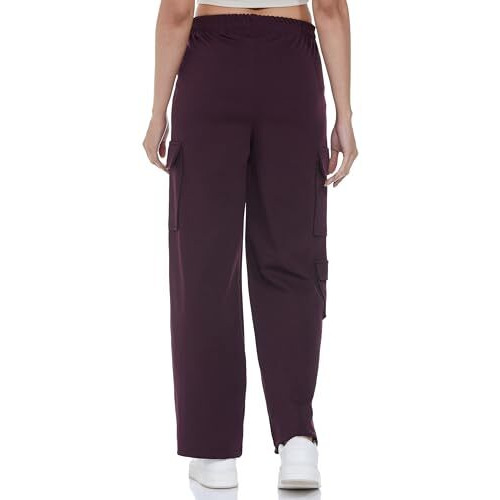 FYLTR Women's Relaxed Casual Pants (FYLAW24WP-502_Cocoa Brown