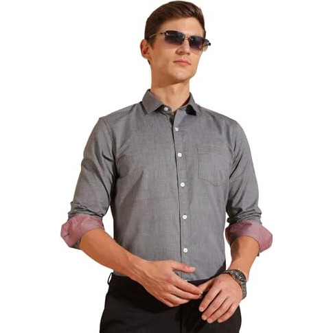 Formal Shirts for Men || Shirt for Men || Men Shirt (in, Alpha, XL, Suave Slate)